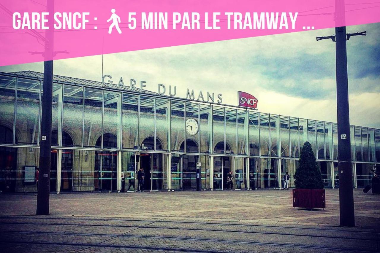 Tramway Pavillon Jaures Proche Gare 7 Apartment Le Mans Exterior photo